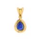 Pendentif or jaune saphir et diamant(s) 