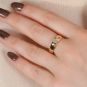 Solitaireor jaune diamant(s) t. ancienne 
