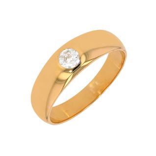 Solitaireor jaune diamant(s) t. ancienne