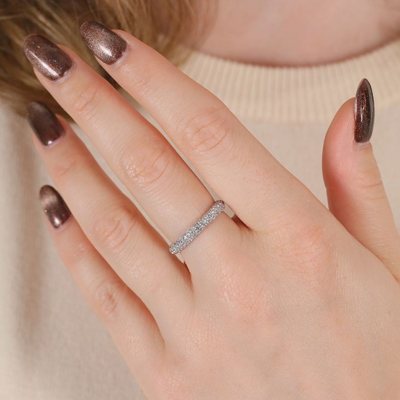Alliance or gris diamant (s) 