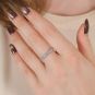 Alliance or gris diamant (s) 