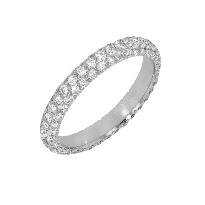 Alliance or gris diamant (s)