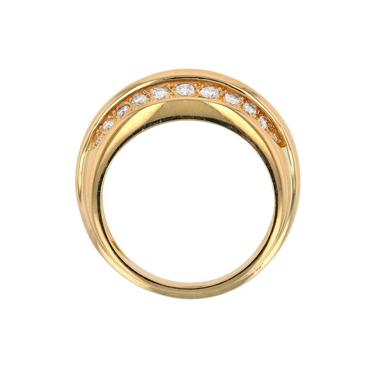Bague or jaune diamant (s) 