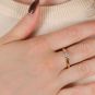 Solitaireor bicolore diamant (s) 