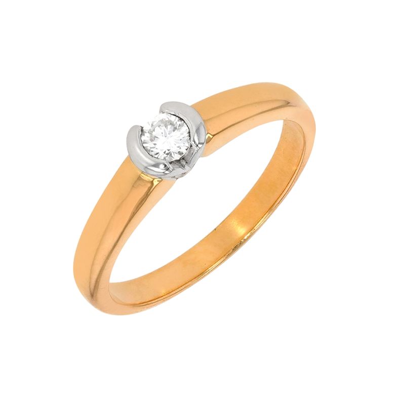 Solitaireor bicolore diamant (s)