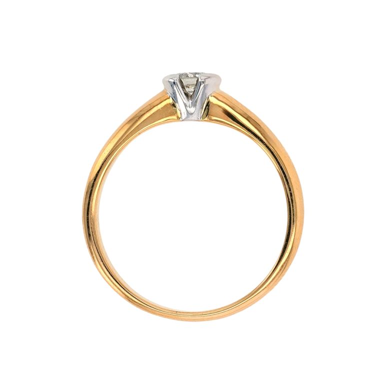 Solitaireor bicolore diamant (s) 