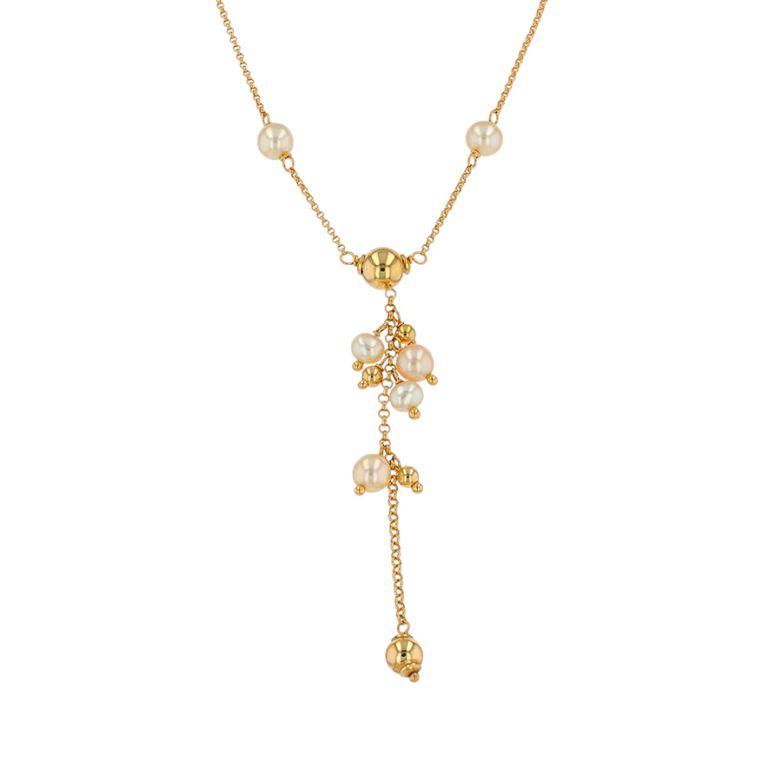 collier or jaune Perle