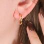 Boucles créoles or jaune 