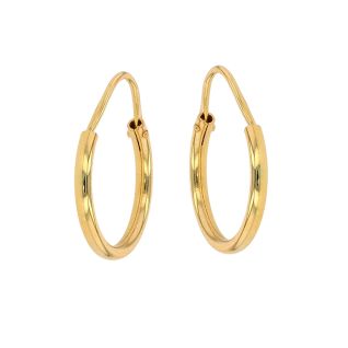 Boucles créoles or jaune