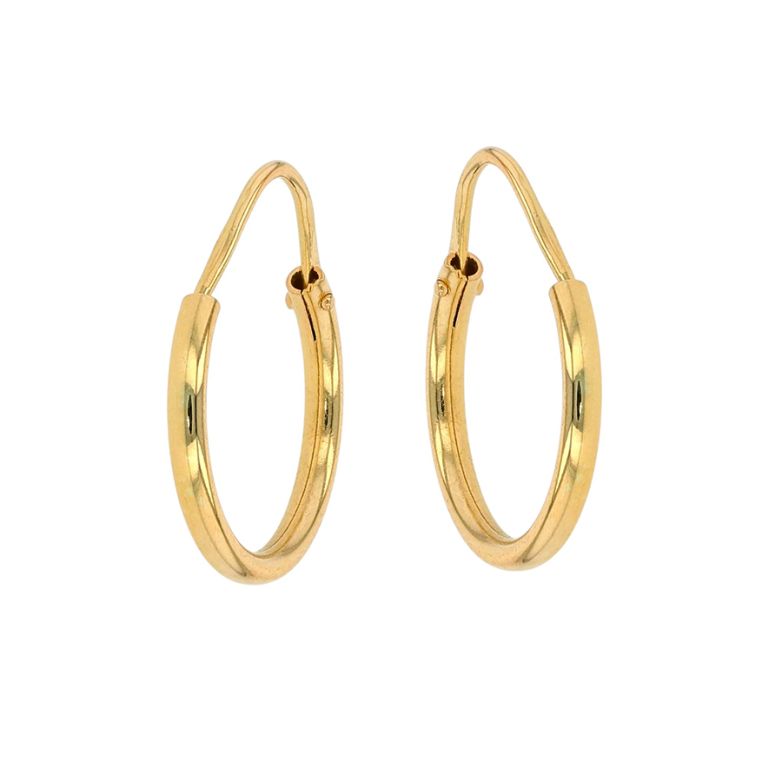 Boucles créoles or jaune