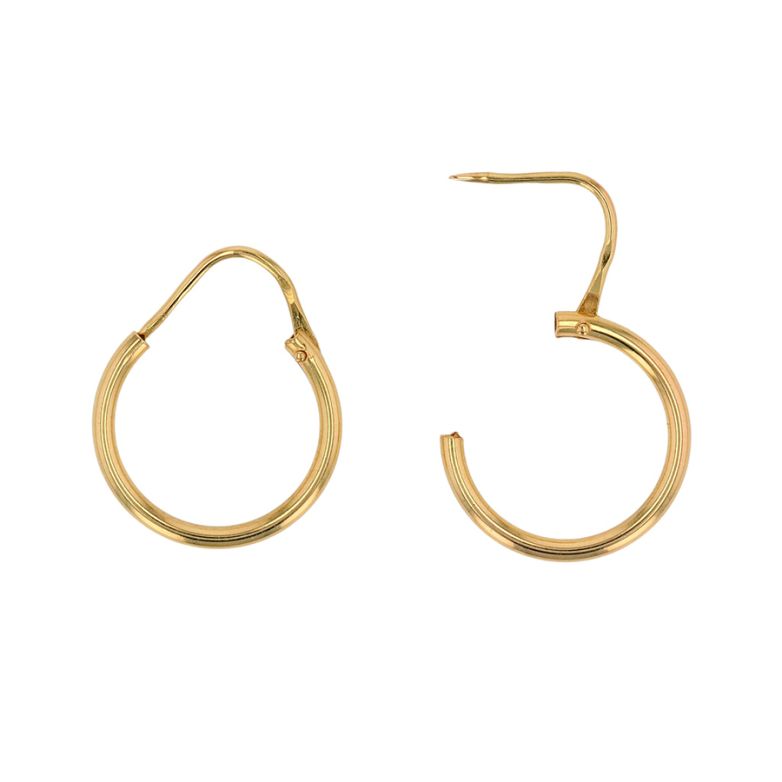 Boucles créoles or jaune 