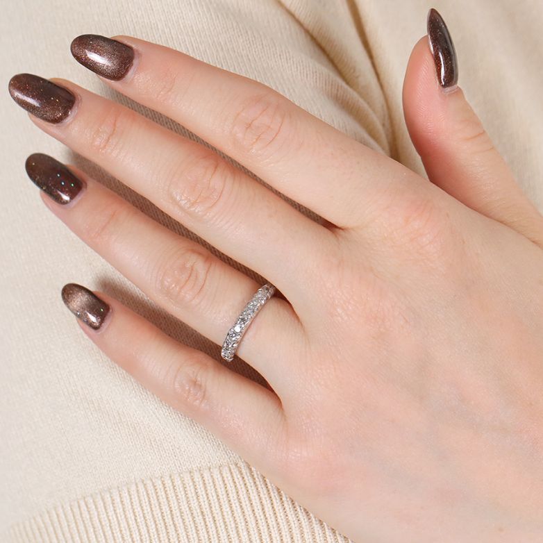 Alliance or gris diamant (s) 