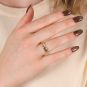 Bague or bicolore 
