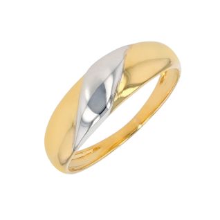 Bague or bicolore