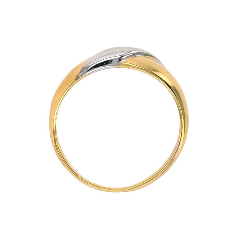Bague or bicolore 
