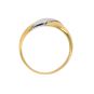 Bague or bicolore 
