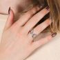 Bague argent signé HERMES modèle LIMA