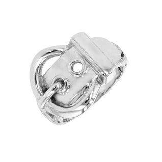Bague argent signé HERMES MODELE BOUCLE SELLIER