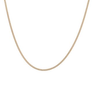 Chaine maille gourmette or jaune