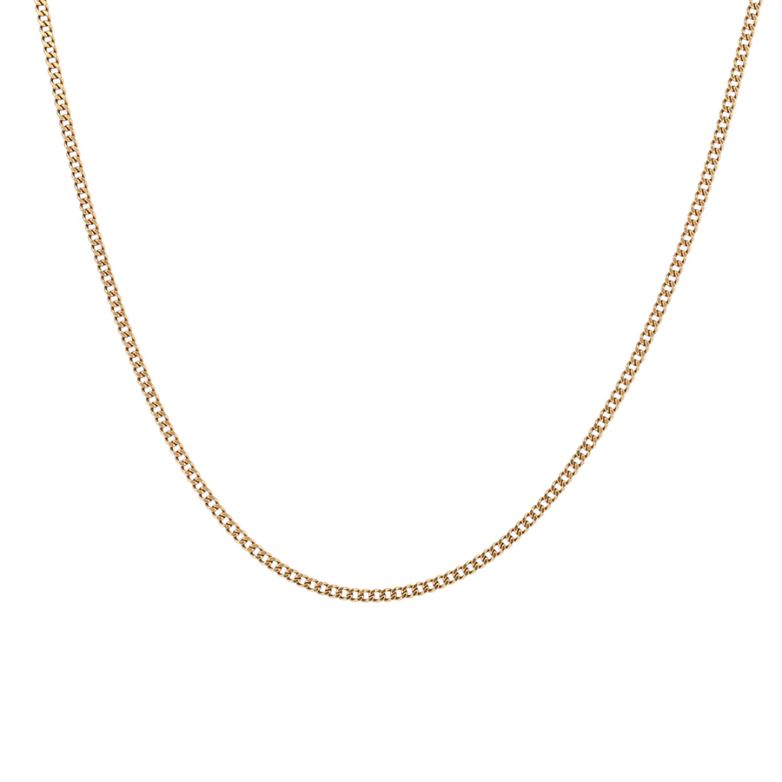 Chaine maille gourmette or jaune