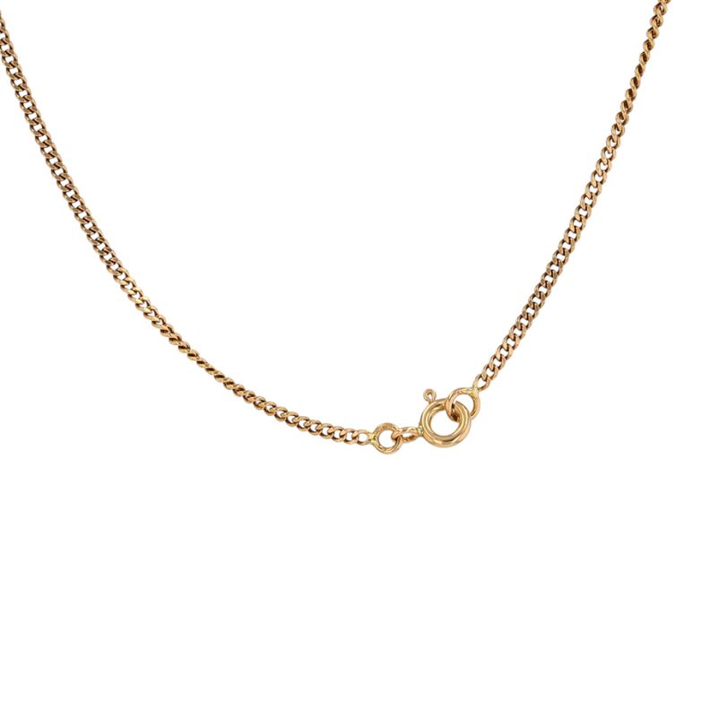 Chaine maille gourmette or jaune 