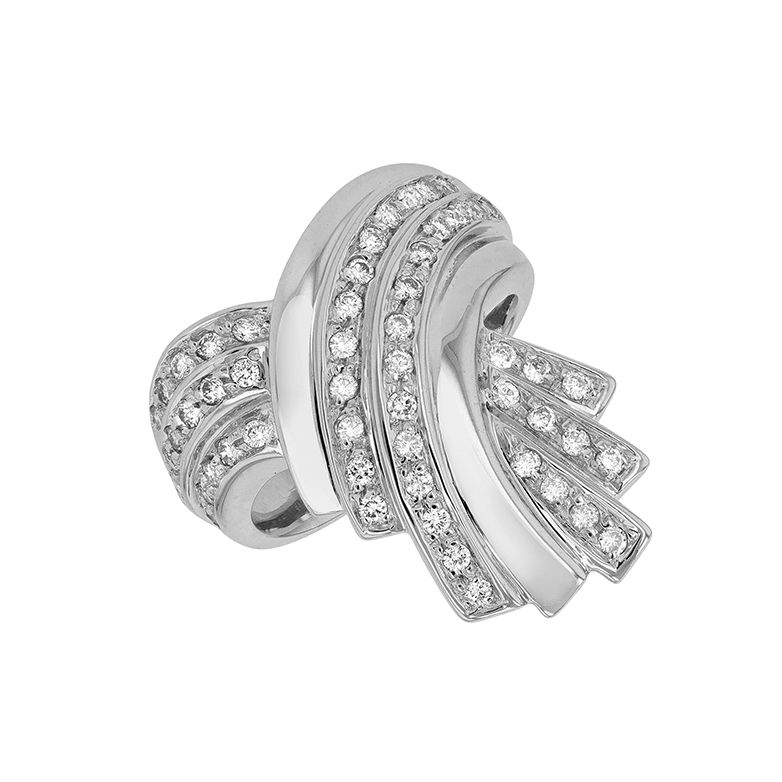 Bague or gris diamant (s)