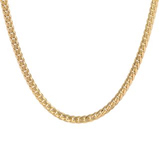 Collier maille anglaise or jaune 