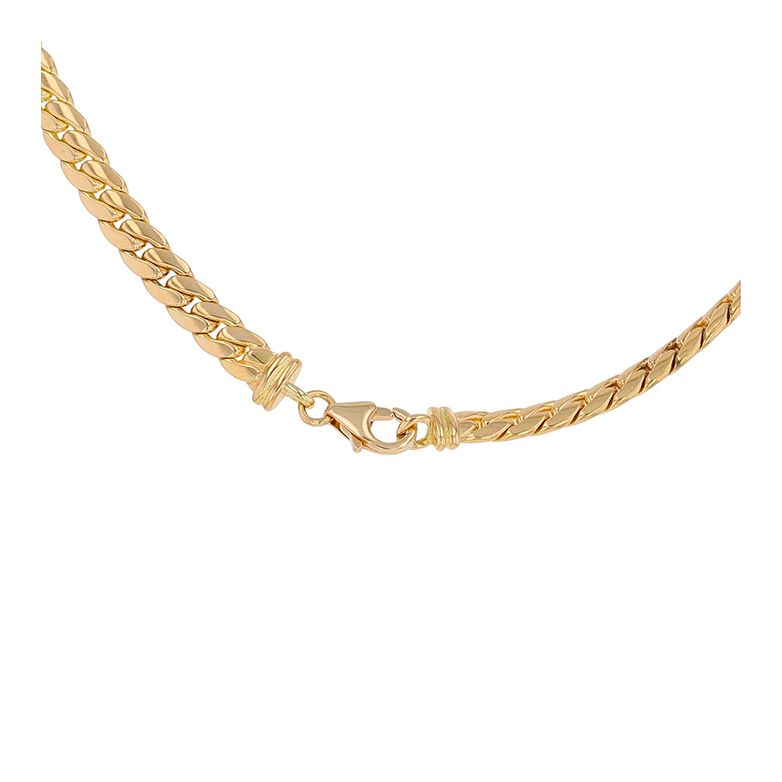 Collier maille anglaise or jaune 