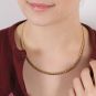 Collier maille anglaise or jaune 