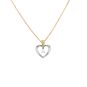 collier or bicolore diamant (s)