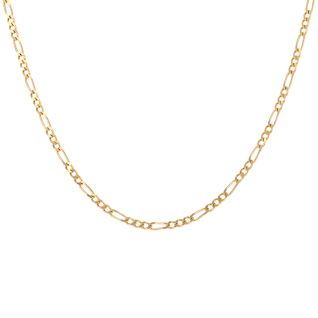 Chaine maille alternée or jaune