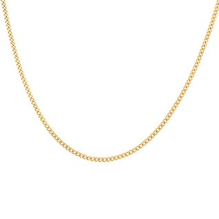 Chaine maille gourmette or jaune
