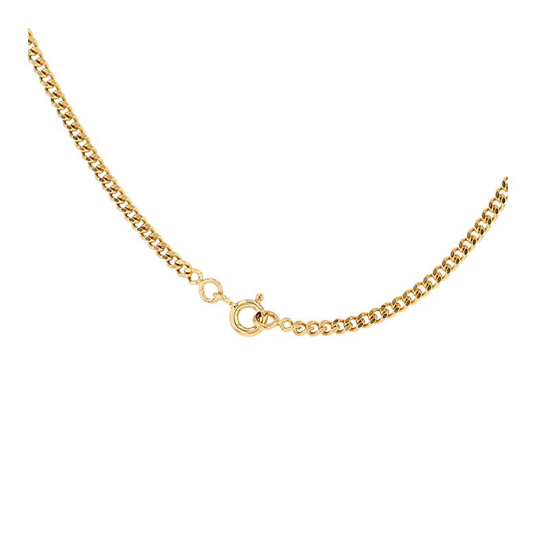 Chaine maille gourmette or jaune 