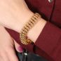 Bracelet maille américaine or jaune 