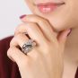 Bague or gris diamant (s) 
