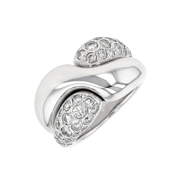 Bague or gris diamant (s)