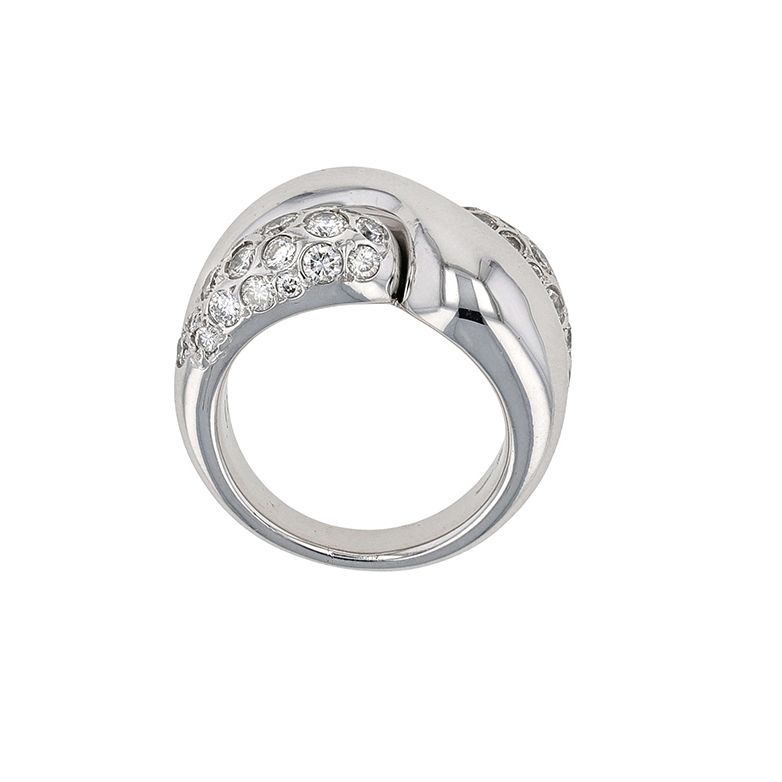 Bague or gris diamant (s) 