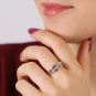 Bague or gris diamant (s) 
