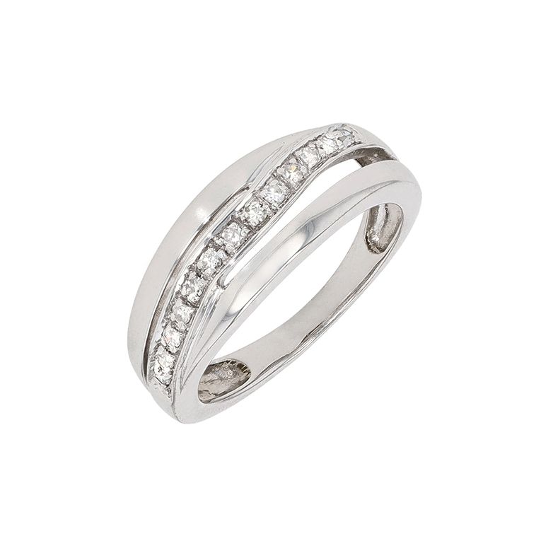 Bague or gris diamant (s)