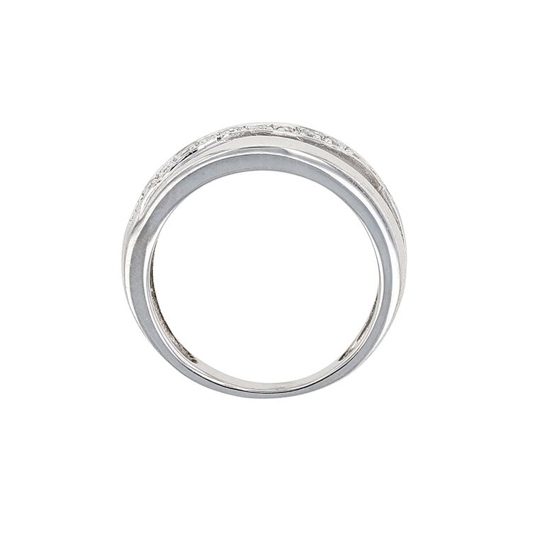 Bague or gris diamant (s) 
