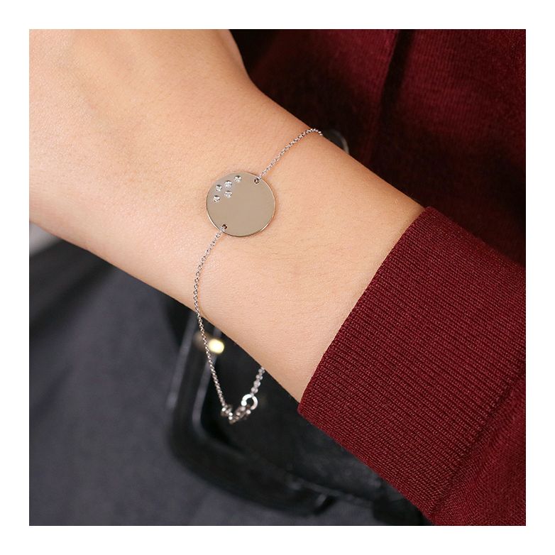 Bracelet or gris diamant (s) 