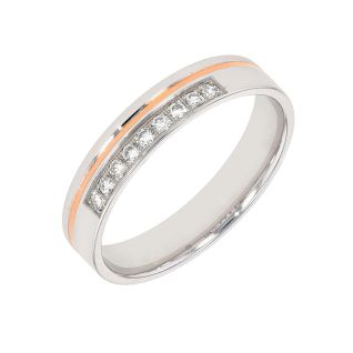 Alliance or bicolore diamant (s) 