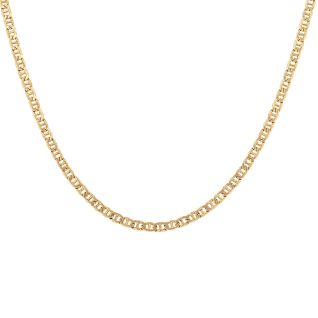 Chaine maille marine or jaune 