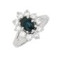 Bague or gris saphir et diamant(s)