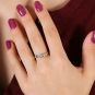Bague or gris diamant (s) 