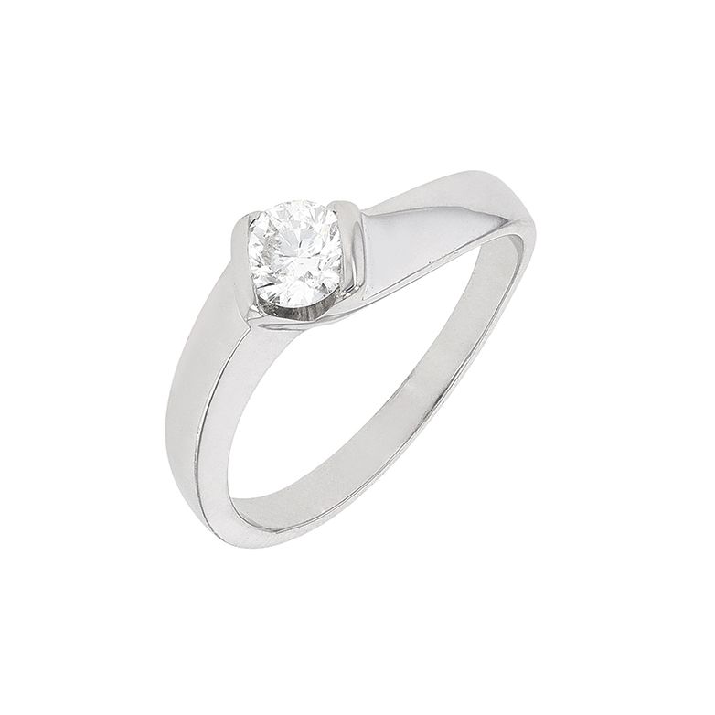 Bague or gris diamant (s)