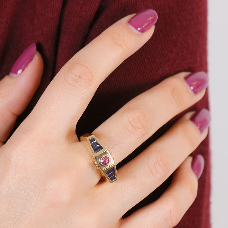 Bague or jaune Pierres Fines 