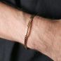 Bracelet or rose signé 