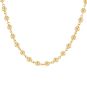 Collier maille boules or jaune
