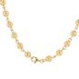 Collier maille boules or jaune 